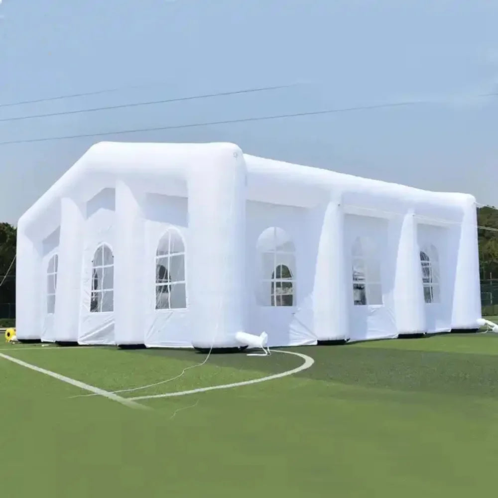 Portable White Tent Inflatable Wedding Tent inflatable Party House Event  with Colorful LED Light For Sale Free air shipping