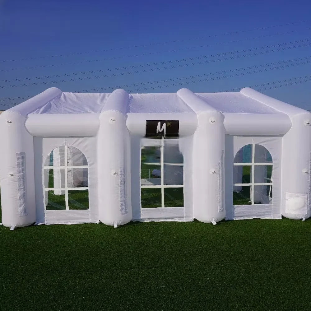 Portable White Tent Inflatable Wedding Tent inflatable Party House Event  with Colorful LED Light For Sale Free air shipping