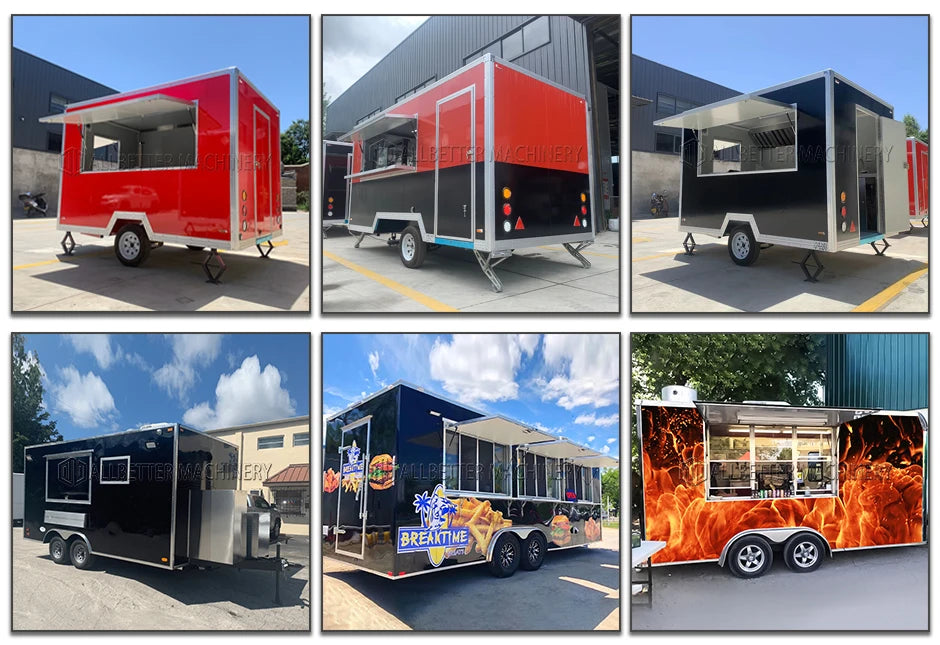 Allbetter Coffee Truck Shop Small Kitchen Mobile Hot Dog Food Trailer with Equipment Mobile Burger Food Truck for Sale in USA