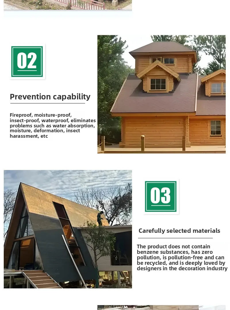 Internet celebrity triangle wooden house outdoor camping B & B landscape wooden house agritainment wood camp