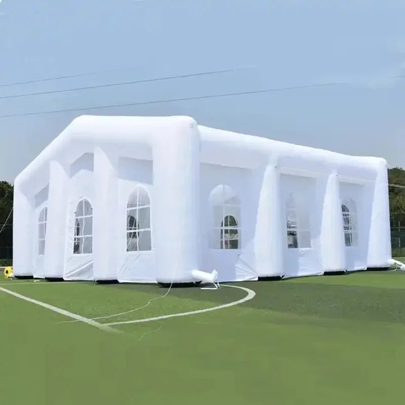 Portable White Tent Inflatable Wedding Tent inflatable Party House Event  with Colorful LED Light For Sale Free air shipping