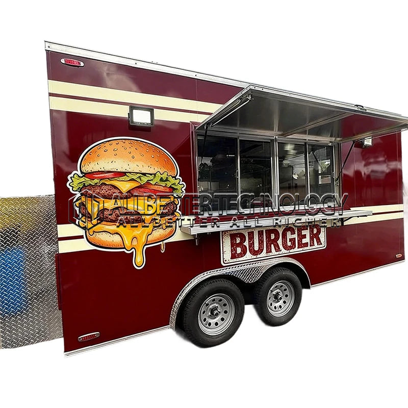 Allbetter Coffee Truck Shop Small Kitchen Mobile Hot Dog Food Trailer with Equipment Mobile Burger Food Truck for Sale in USA