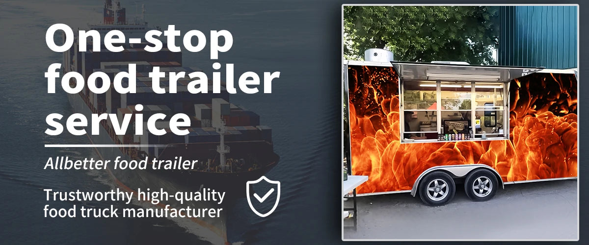 Allbetter Coffee Truck Shop Small Kitchen Mobile Hot Dog Food Trailer with Equipment Mobile Burger Food Truck for Sale in USA