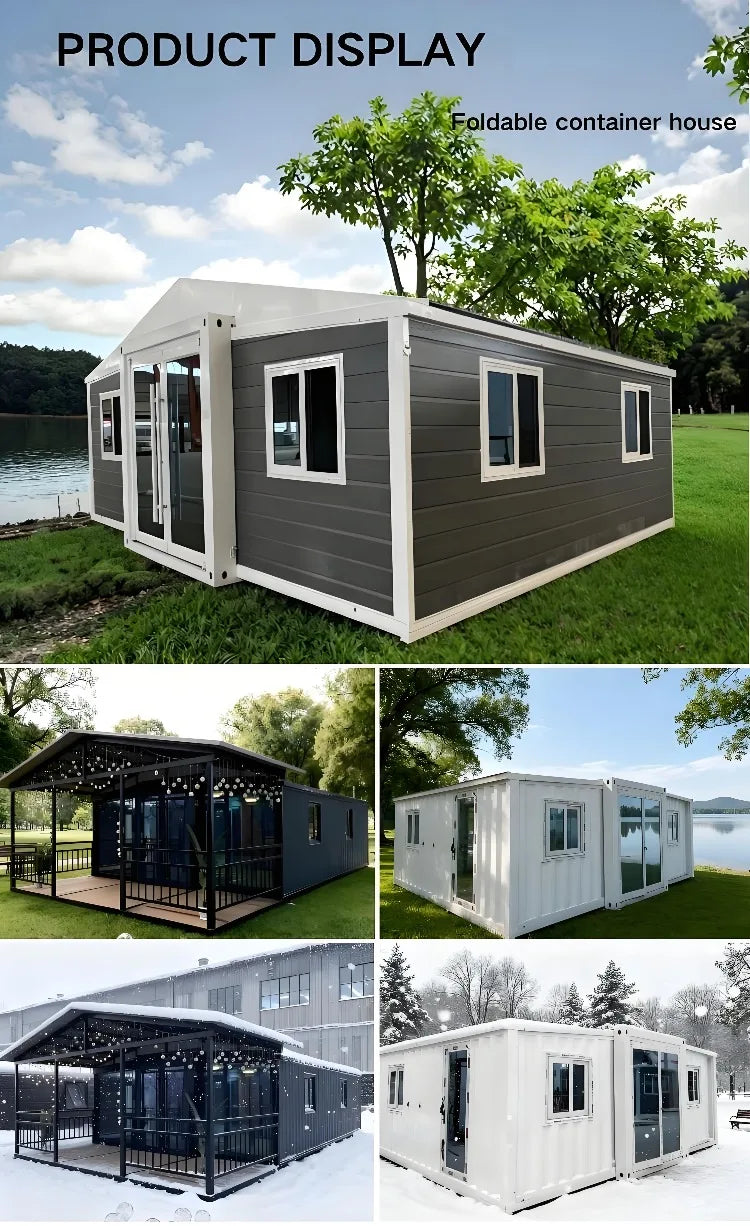 2 Story Duplex Luxury Village Expandable Container House 2-5 Bedrooms Mobile Modular Tiny Home with Kitchen Bathroom