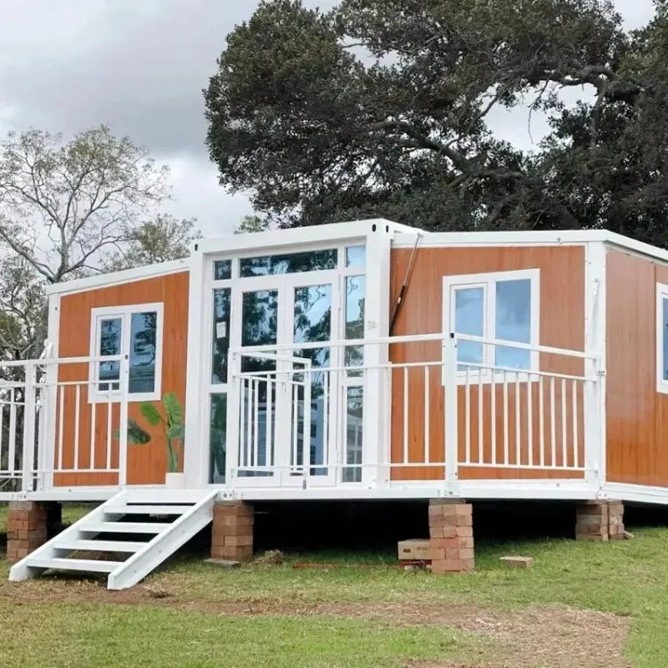 2 Story Duplex Luxury Village Expandable Container House 2-5 Bedrooms Mobile Modular Tiny Home with Kitchen Bathroom