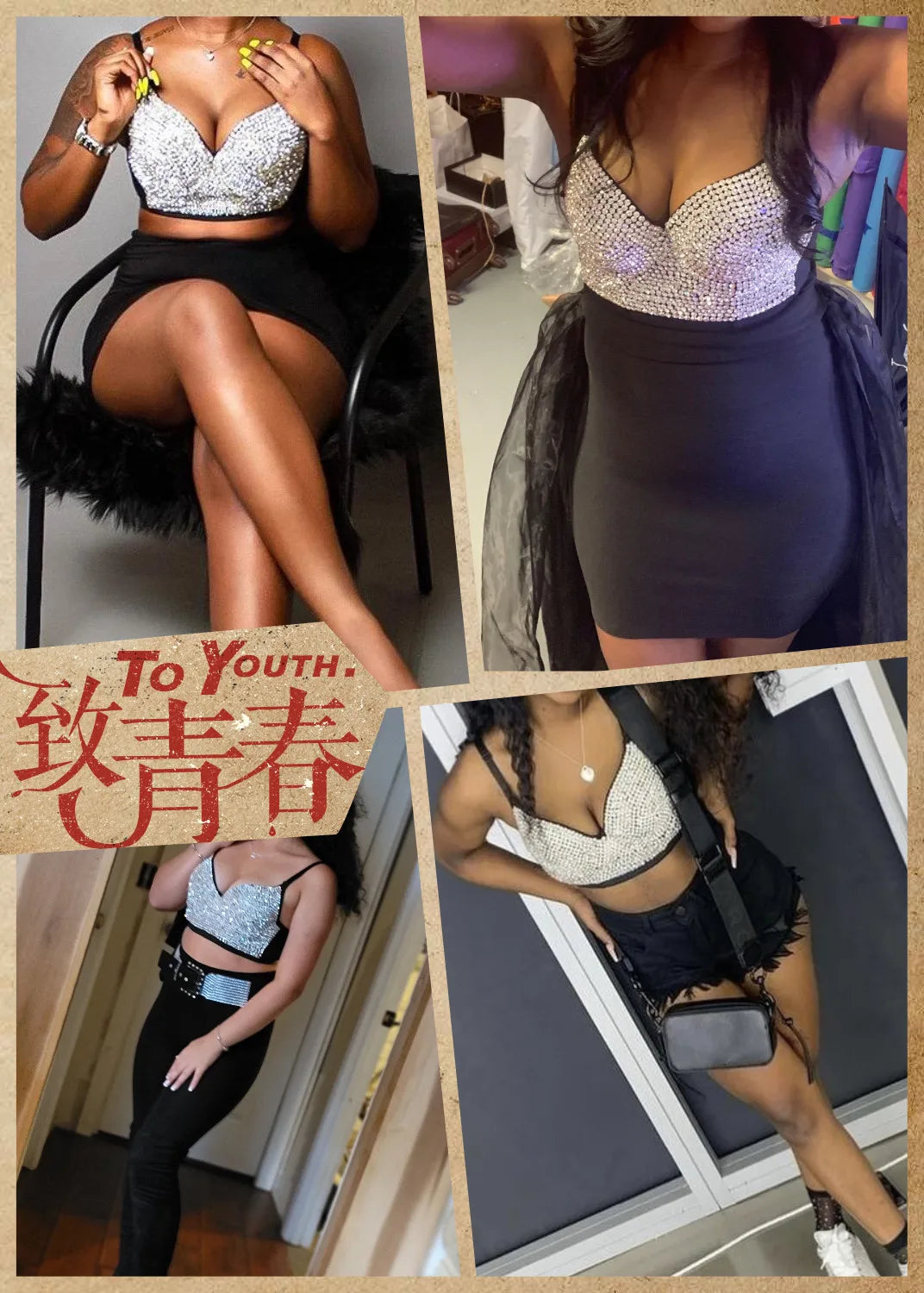 Sparkling Rhinestone Women Corset Top High-end Party Underbust Corsets Festival Steampunk Bustier Sexy Push Up Bra Lingerie