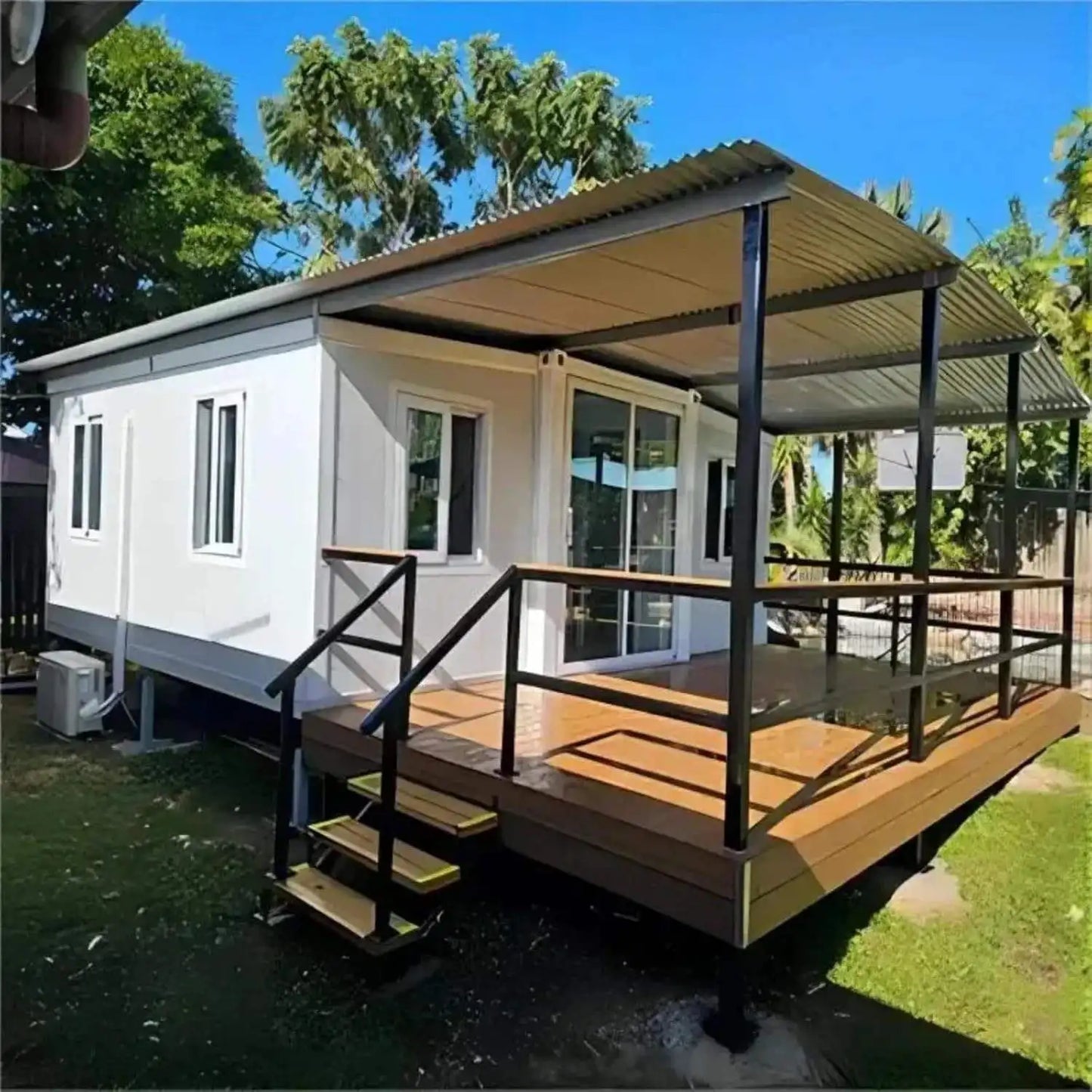 2 Story Duplex Luxury Village Expandable Container House 2-5 Bedrooms Mobile Modular Tiny Home with Kitchen Bathroom